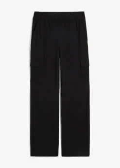 Mujer bonprix bonprix Pantalón de chándal en mezcla de algodón elástico