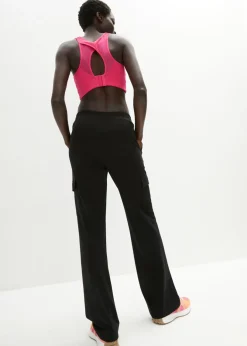 Mujer bonprix bonprix Pantalón de chándal en mezcla de algodón elástico