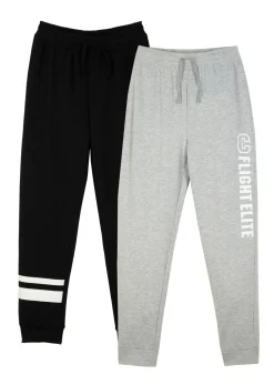 Niños bonprix bonprix Pantalón de chándal en suave mezcla de algodón (2 unidades)