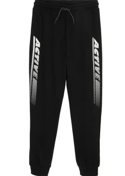 Niños bonprix bonprix Pantalón de chándal en suave mezcla de algodón