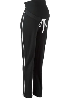 Mujer bonprix bonprix Pantalón de chándal premamá de algodón ecológico con pierna recta