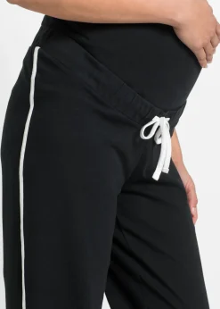 Mujer bonprix bonprix Pantalón de chándal premamá de algodón ecológico con pierna recta