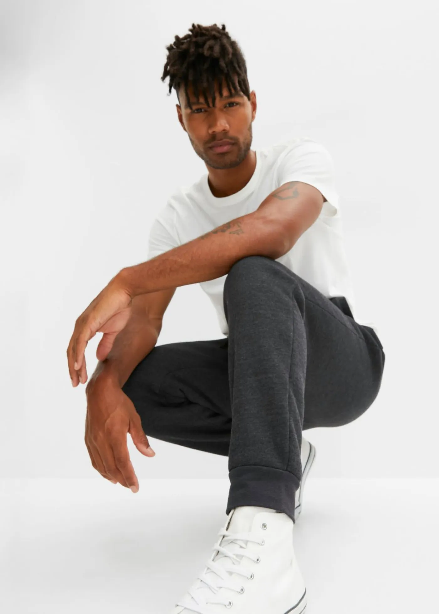 bonprix bonprix Ropa Térmica|Outdoor>Pantalón de chándal térmico con forro térmico suave Antracita jaspeado