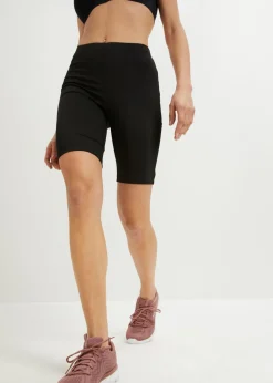 bonprix bonprix Shorts Moldeadores|Ropa Deportiva>Pantalón de ciclista funcional de secado rápido Negro