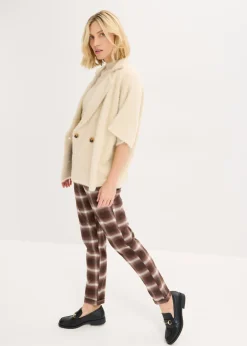 Mujer bonprix bonprix Pantalón de cuadros con dobladillos