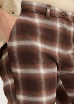 Mujer bonprix bonprix Pantalón de cuadros con dobladillos