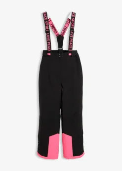 bonprix bonprix Ropa 9 A 16 Años·Pantalones Y Leggings|Ropa 9 A 16 Años·Chaquetas Y Outdoor>Pantalón de esquí impermeable con tirantes desmontables Negro