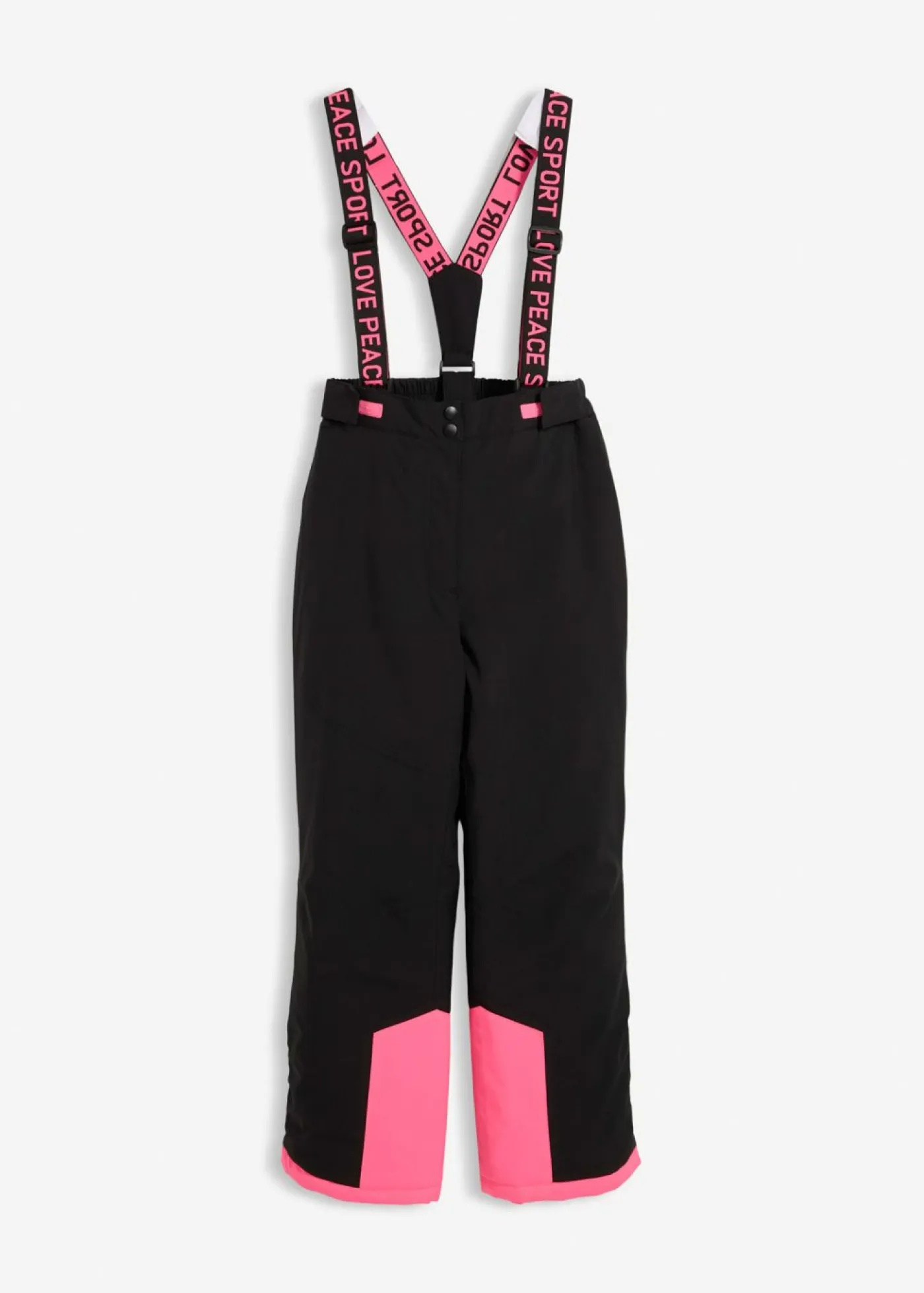 bonprix bonprix Ropa 9 A 16 Años·Pantalones Y Leggings|Ropa 9 A 16 Años·Chaquetas Y Outdoor>Pantalón de esquí impermeable con tirantes desmontables Negro