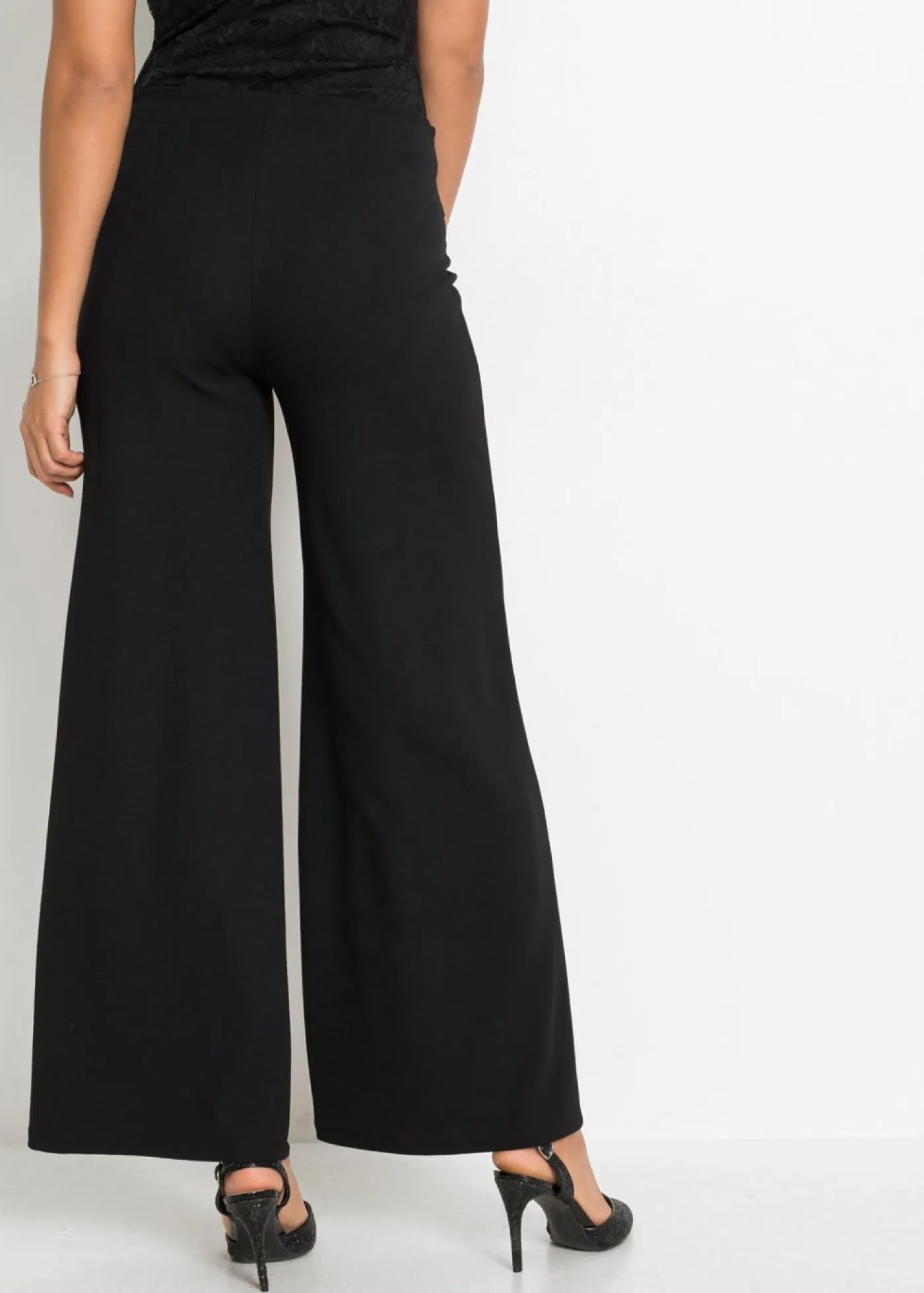 bonprix bonprix Pantalones>Pantalón de estilo palazzo Negro