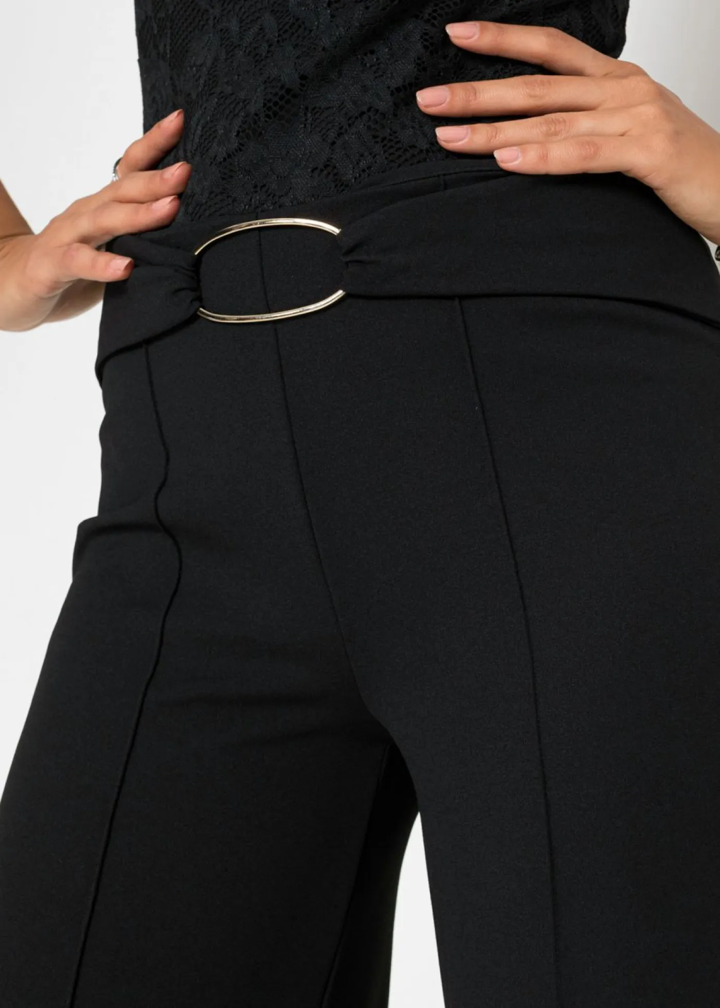 bonprix bonprix Pantalones>Pantalón de estilo palazzo Negro