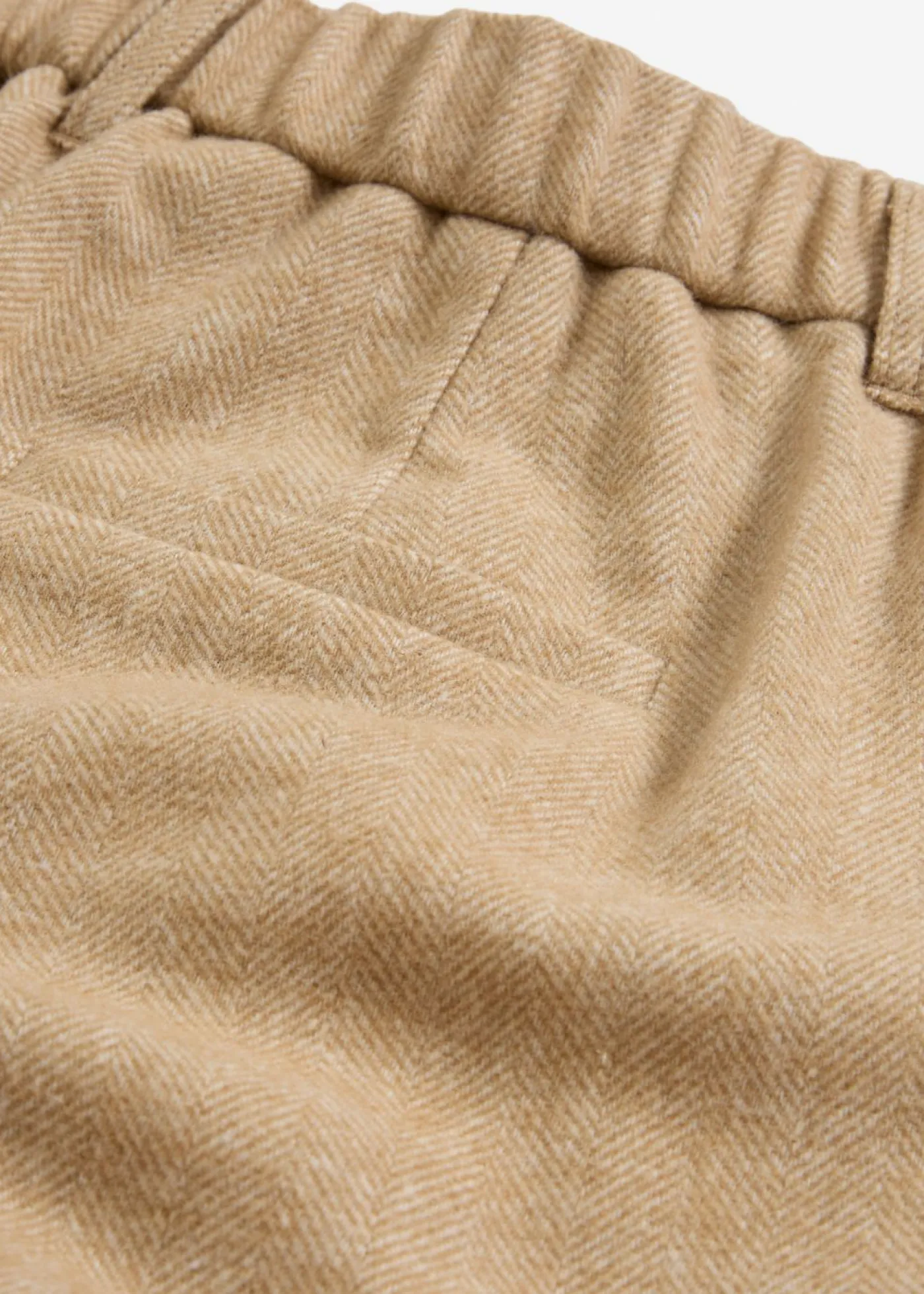 bonprix bonprix Premium|Pantalones>Pantalón de lana con patrón de espiga Beige natural jaspeado