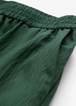 Mujer bonprix bonprix Pantalón de mezcla arrugada de viscosa con estructura