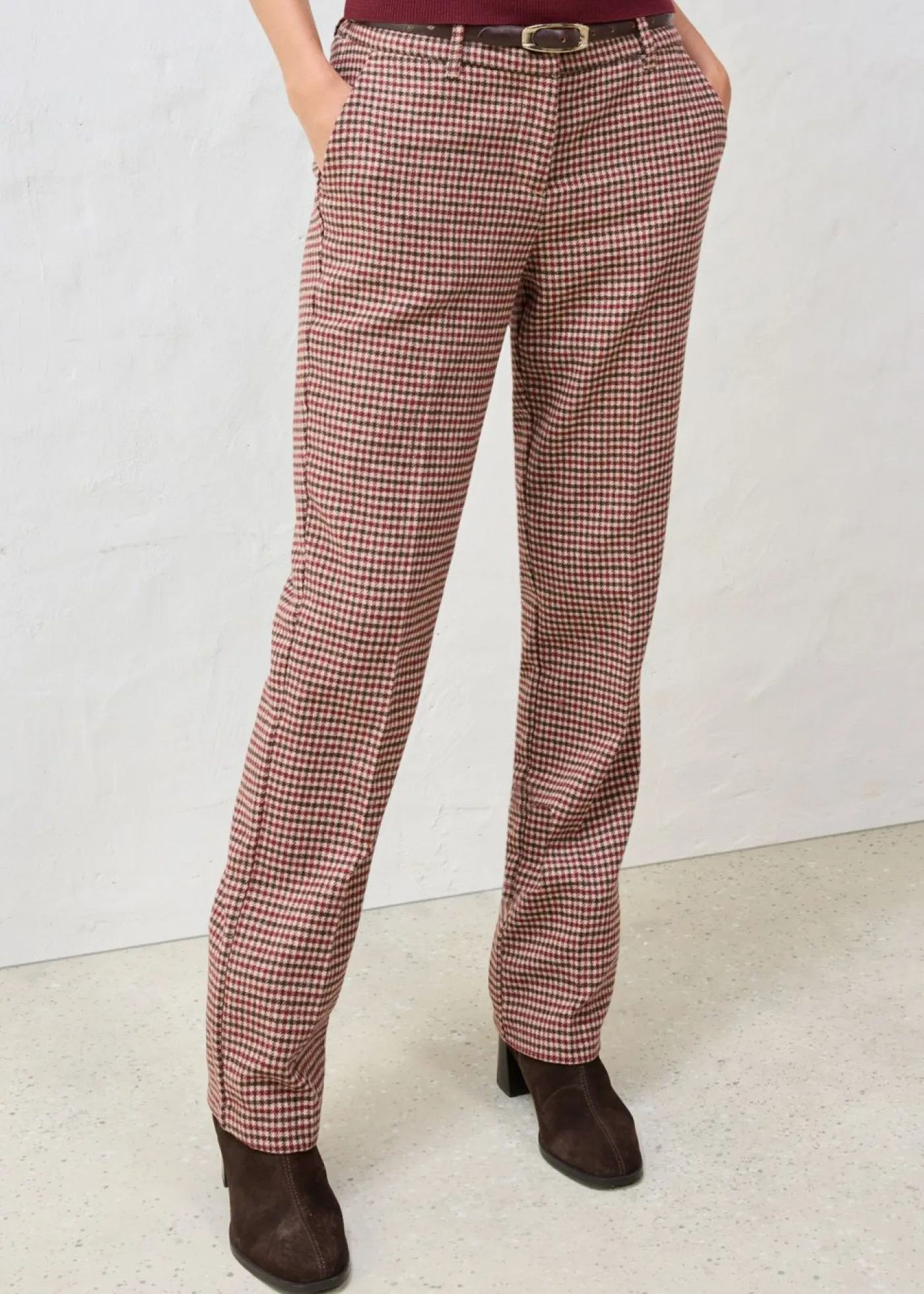 Mujer bonprix bonprix Pantalón de mezcla de lana suave