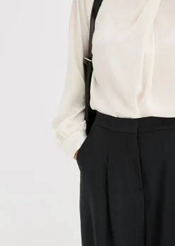 Mujer bonprix bonprix Pantalón de mezcla de viscosa con diseño barrel