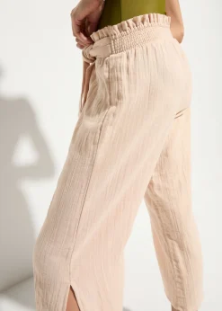 Mujer bonprix bonprix Pantalón de muselina capri para la playa