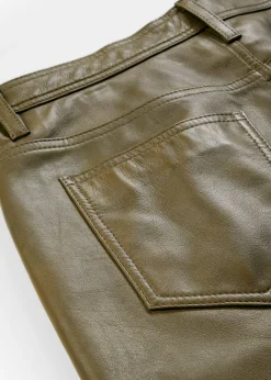 bonprix bonprix Premium|Pantalones>Pantalón de napa de borrego Caqui