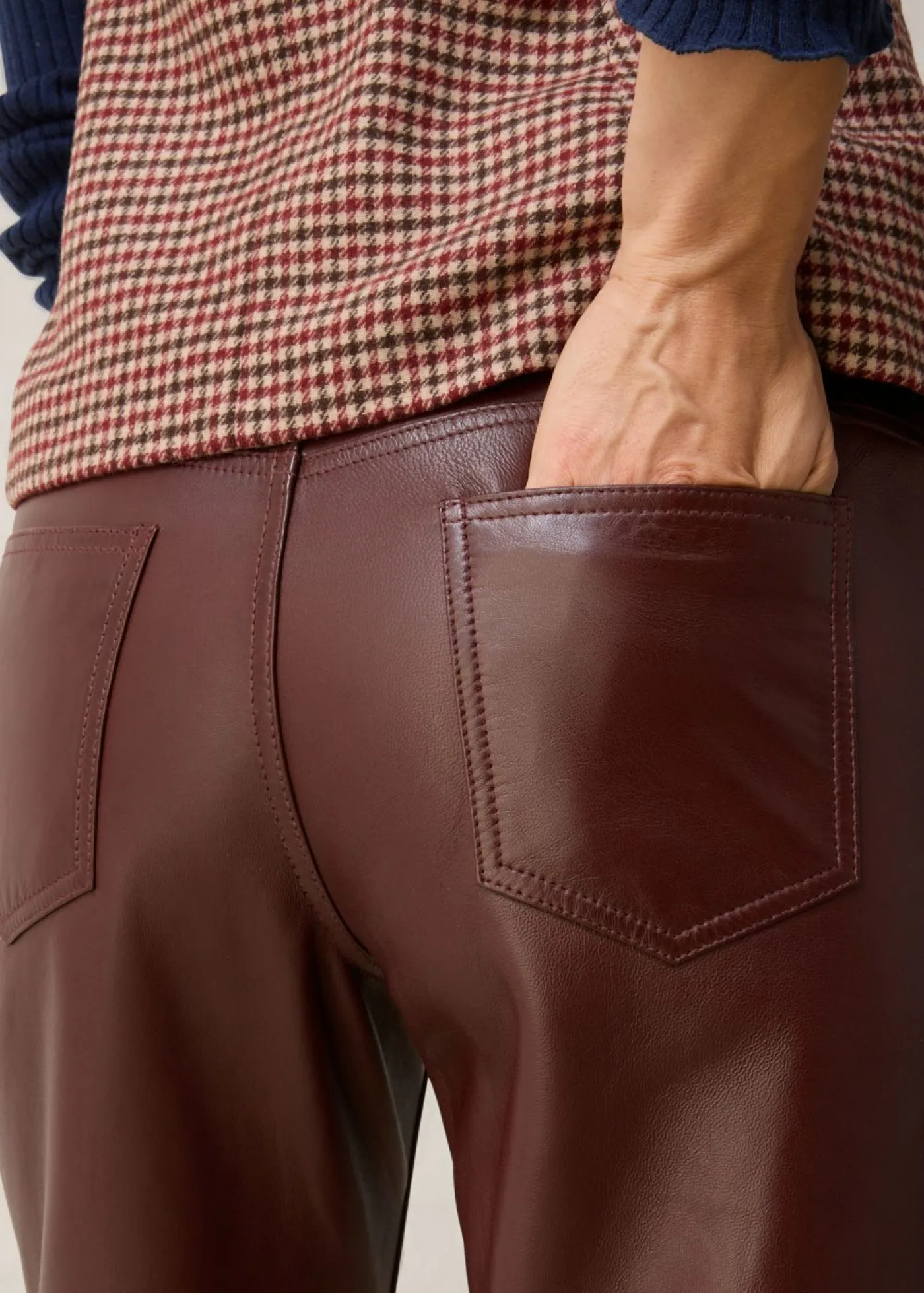 Mujer bonprix bonprix Pantalón de napa de cordero