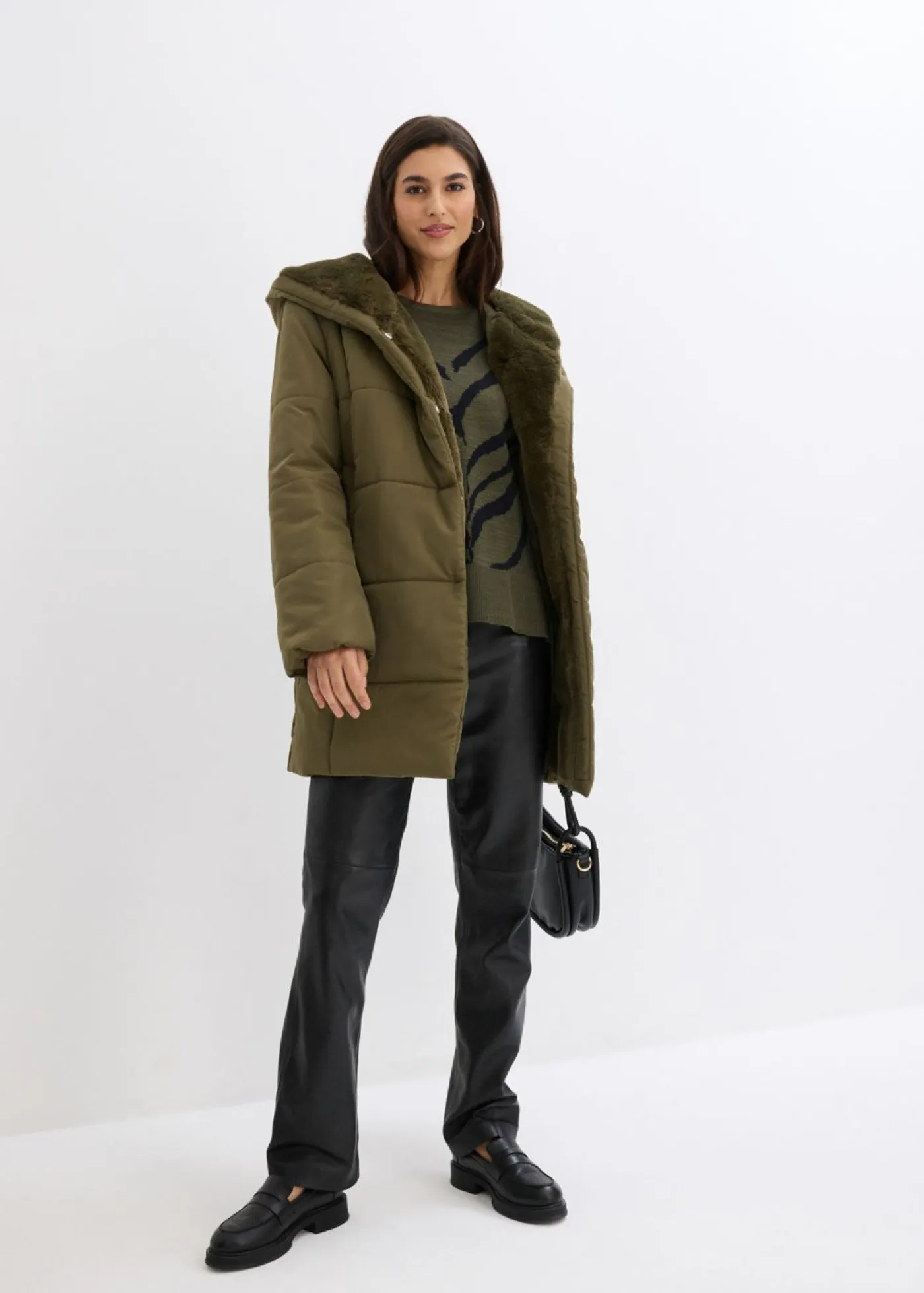 Mujer bonprix bonprix Pantalón de napa de cordero