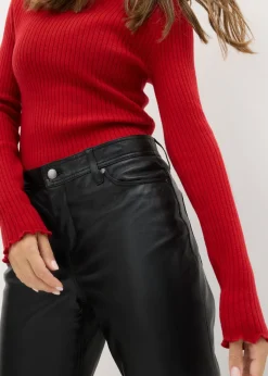 Mujer bonprix bonprix Pantalón de napa de cordero