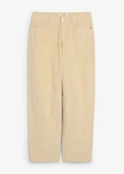 Mujer bonprix bonprix Pantalón de pana barrel, mid waist