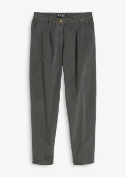 Mujer bonprix bonprix Pantalón de pana con algodón orgánico y corte bombacho