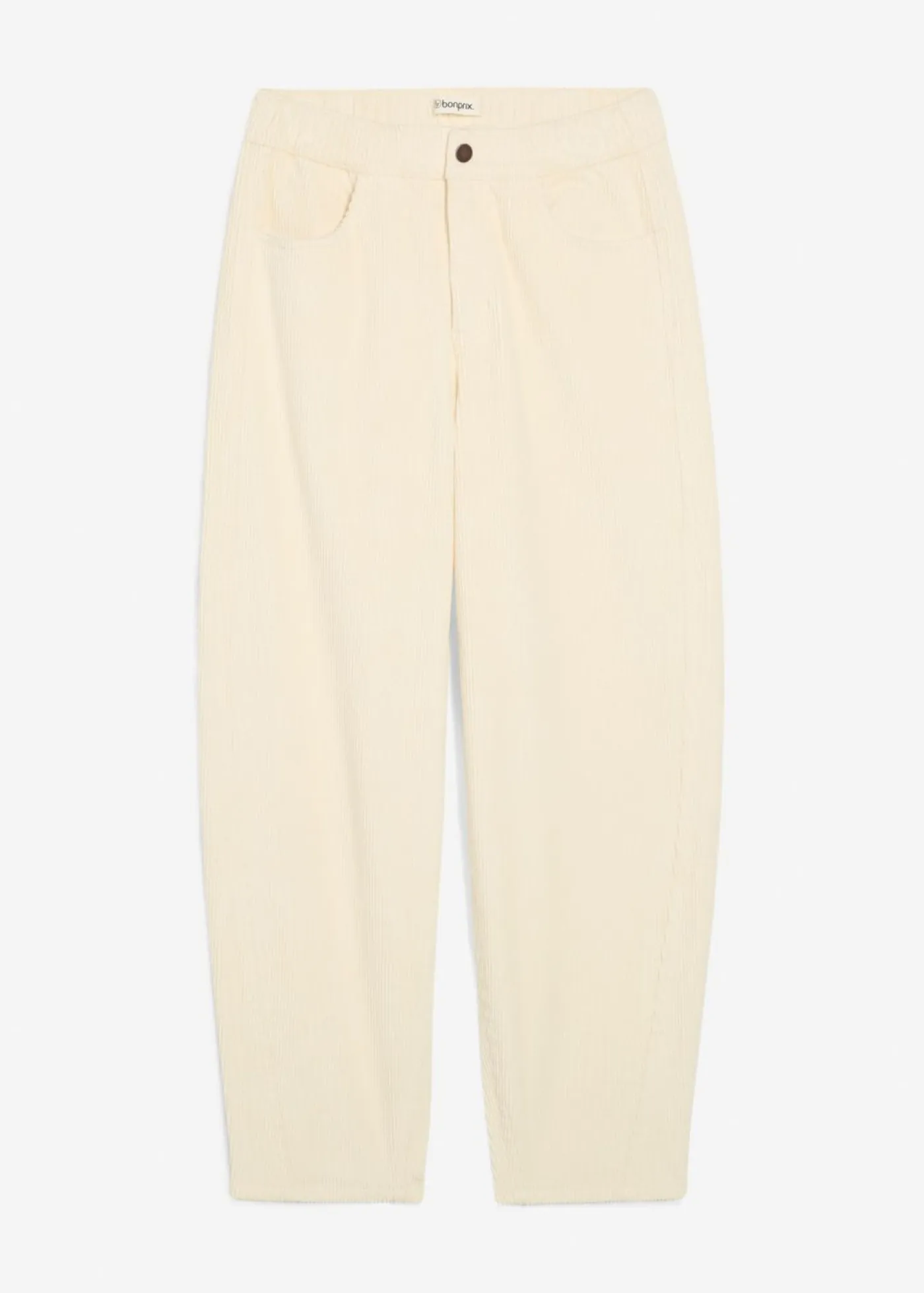 Mujer bonprix bonprix Pantalón de pana con corte barrel