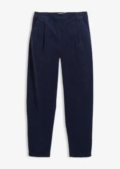 bonprix bonprix Pantalones>Pantalón de pana de algodón orgánico Azul marino