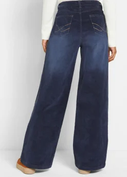 Mujer bonprix bonprix Pantalón de pana de algodón con elástico