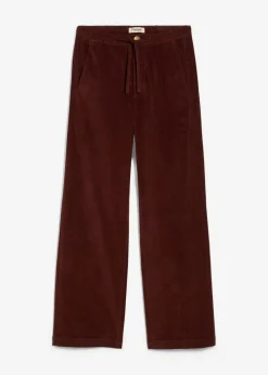 bonprix bonprix Pantalones>Pantalón de pana de mezcla de algodón Café