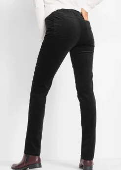 Mujer bonprix bonprix Pantalón de pana elástica con corte slim
