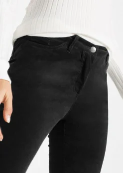 Mujer bonprix bonprix Pantalón de pana elástica con corte slim