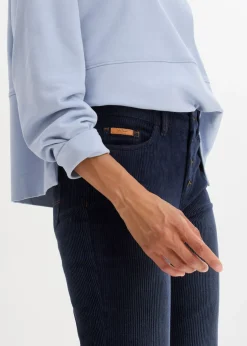 Mujer bonprix bonprix Pantalón de pana elástico de corte ancho