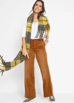 Mujer bonprix bonprix Pantalón de pana elástico de corte ancho