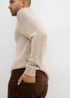 Hombre bonprix bonprix Pantalón de pana elástico, regular fit, de aspecto lavado, straight