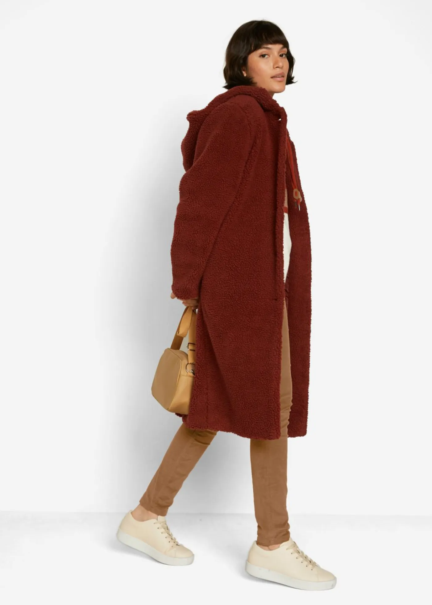 bonprix bonprix Pantalones>Pantalón de pana elástico, skinny Coñac marrón