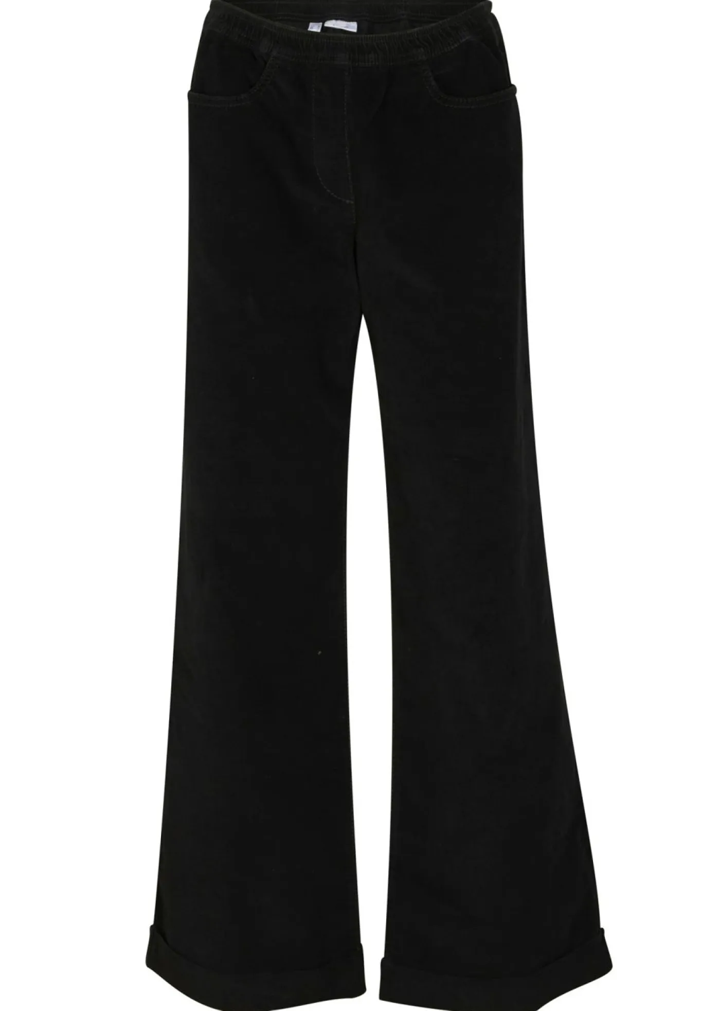 Mujer bonprix bonprix Pantalón de pana elástico y ancho, high waist