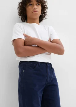 Niños bonprix bonprix Pantalón de pana regular fit confeccionado en algodón orgánico reciclable elástico, straight