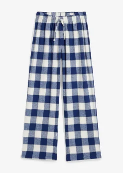 bonprix bonprix Niño·Pijamas|Niña·Pijamas>Pantalón de pijama de franela para niños azul almirante-azul claro a cuadros