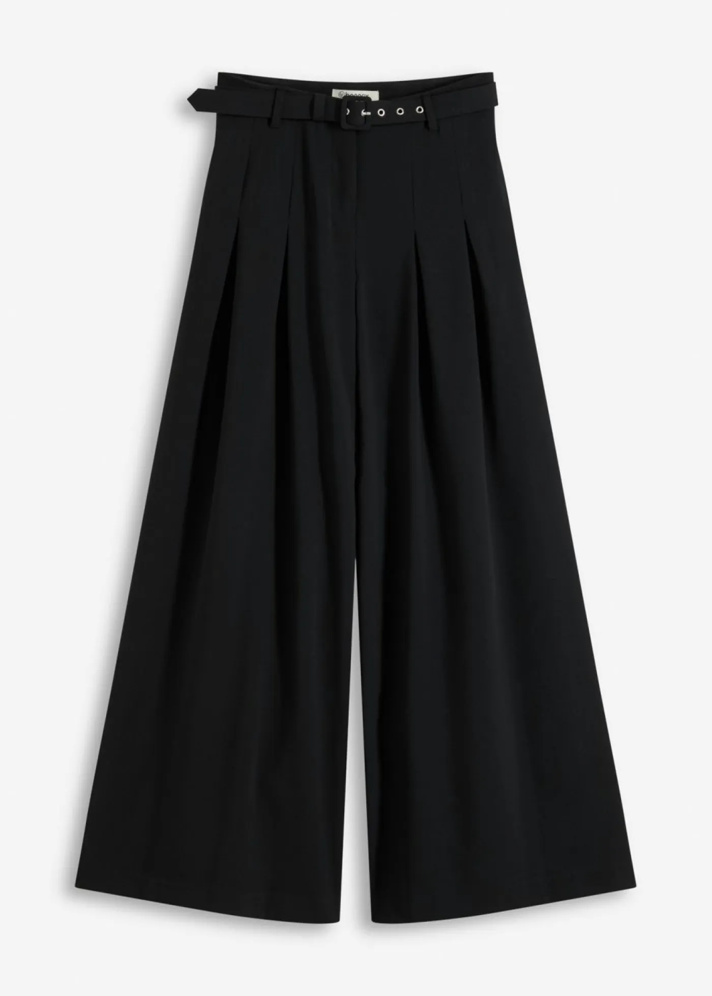 Mujer bonprix bonprix Pantalón de pinzas con cinturón (2 piezas)