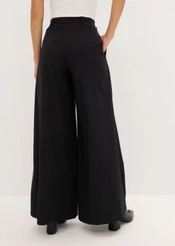 Mujer bonprix bonprix Pantalón de pinzas con cinturón (2 piezas)