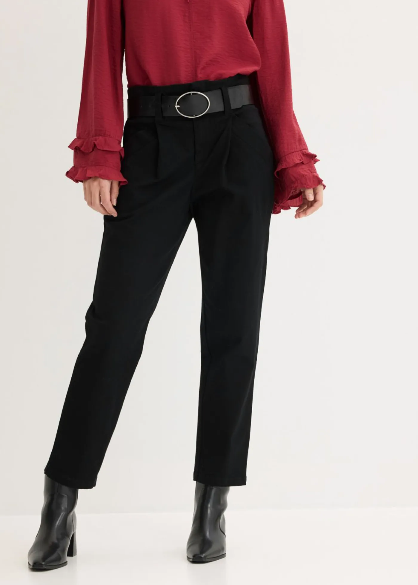 Mujer bonprix bonprix Pantalón de pinzas de algodón