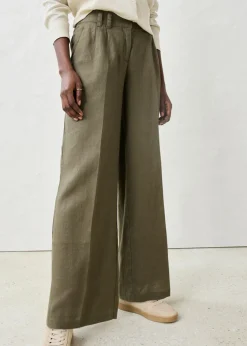 Mujer bonprix bonprix Pantalón de pinzas de lino puro