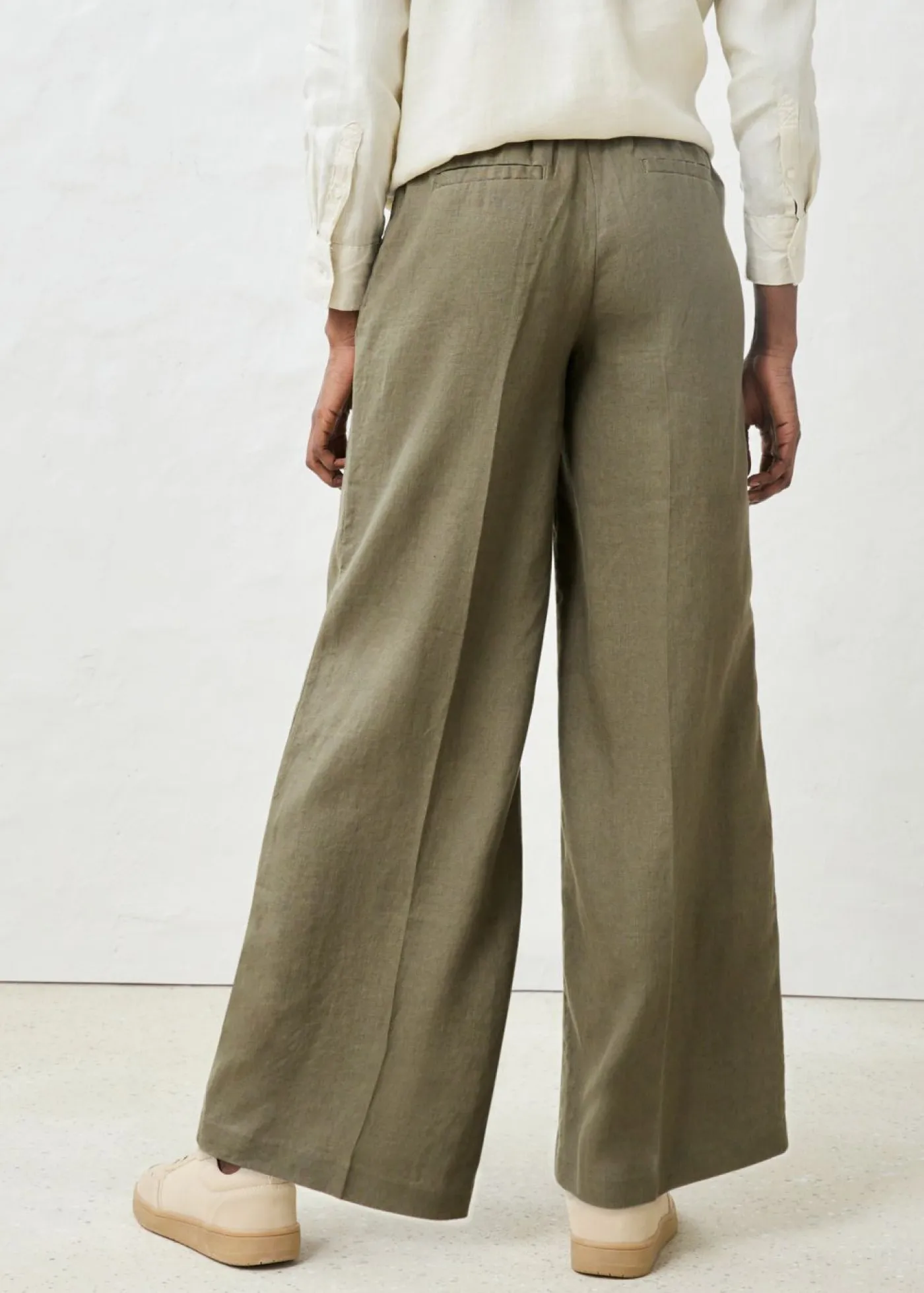 Mujer bonprix bonprix Pantalón de pinzas de lino puro