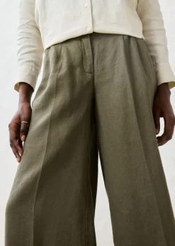 Mujer bonprix bonprix Pantalón de pinzas de lino puro