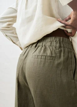 Mujer bonprix bonprix Pantalón de pinzas de lino puro