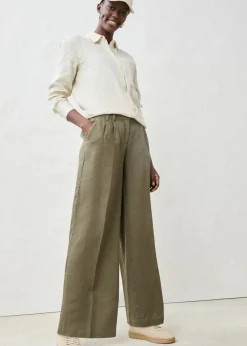Mujer bonprix bonprix Pantalón de pinzas de lino puro