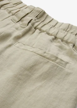 bonprix bonprix Premium|Pantalones>Pantalón de pinzas de lino puro Arena claro