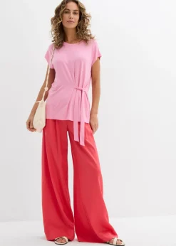 Mujer bonprix bonprix Pantalón de pinzas de lyocell fluido