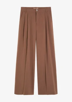 Mujer bonprix bonprix Pantalón de pinzas de mezcla de viscosa fluida