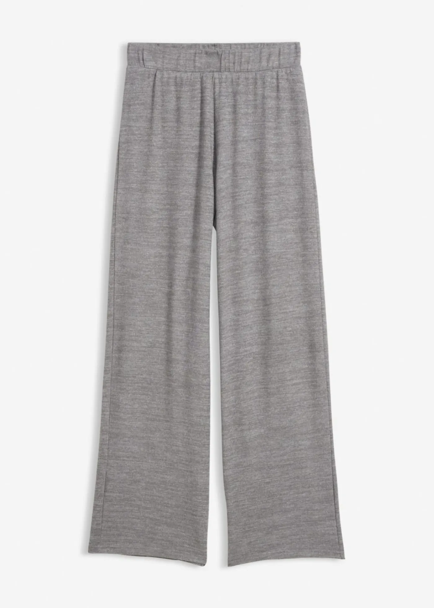 bonprix bonprix Pantalones>Pantalón de punto con aspecto de punto gris jaspeado moteado